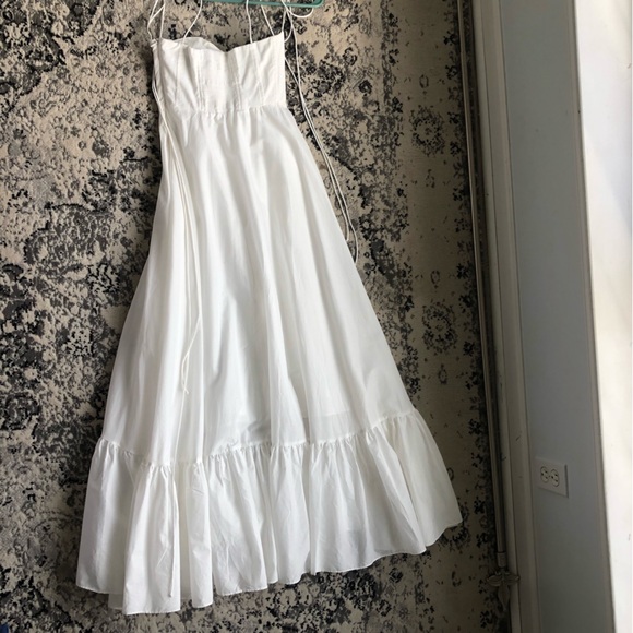 ZARA RUFFLED POPLIN DRESS - Picture 12 of 14